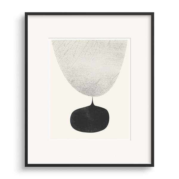Black framed image of Flow Graphic Print by Janet Taylor | Household Art.