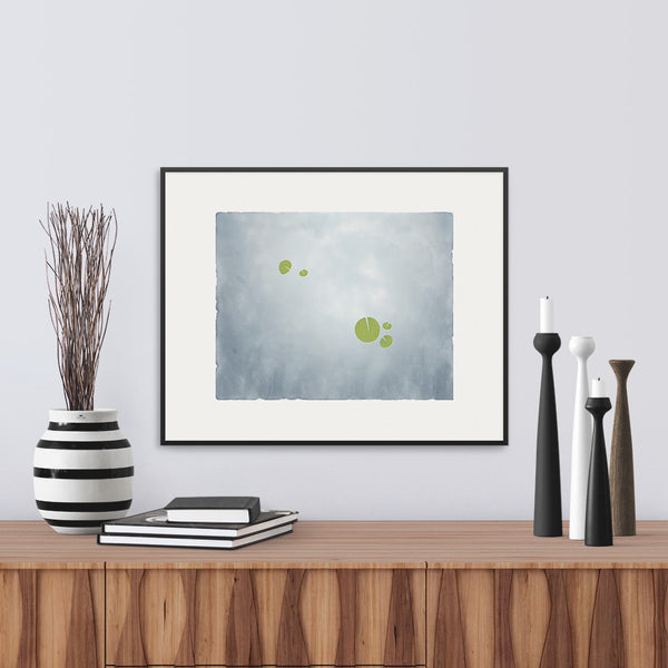 Apart, a fine art print of Waterlilies. Limited Edition Archival Print, by Janet Taylor | Household Art.