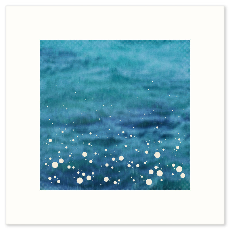 ‘Spray’, a modern print Inspired by the spray shown up by the sea as it crashes into the shore, by Janet Taylor | Household Art.