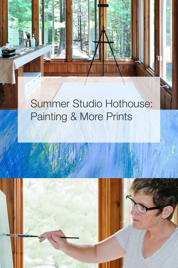 Summer studio, and Janet Taylor painting.