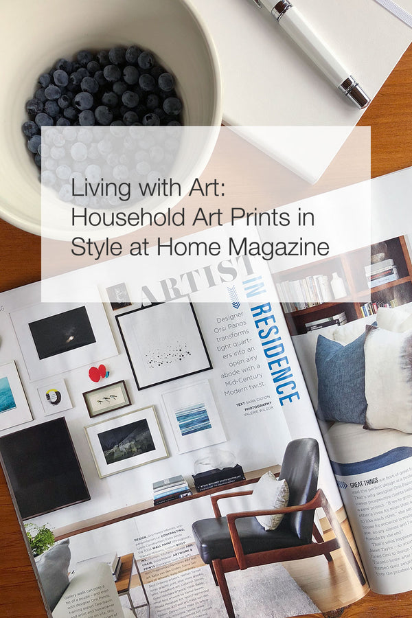 Living with Art: Household Art Prints in Style at Home Magazine