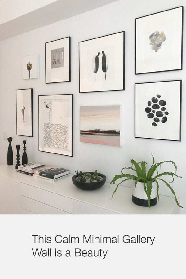 Calm Gallery Wall with Dance Graphic by Household Art | janet Taylor