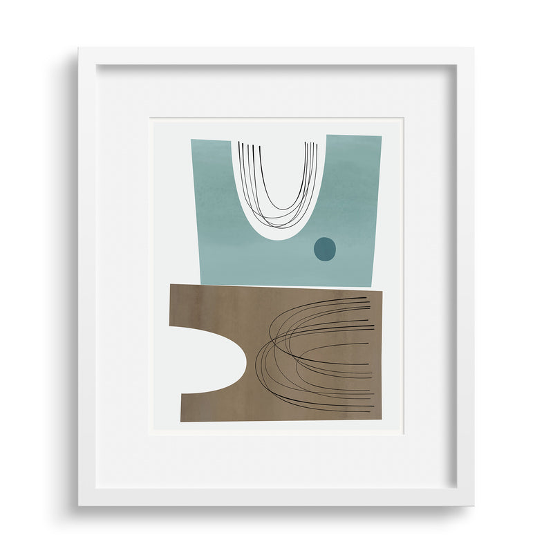 All The Things print by Janet Taylor in a white frame.