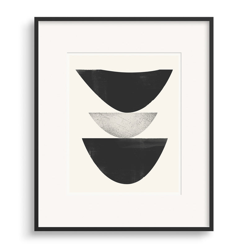 Black framed image of Cold Wave Graphic Print by Janet Taylor | Household Art.