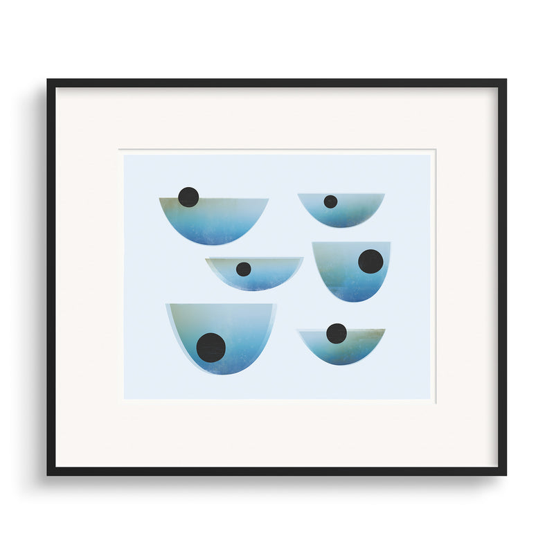 Black framed image of Drift Print by Janet Taylor | Household Art.