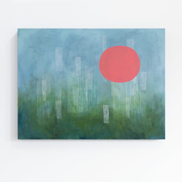 Modern abstract painting ‘Early Morning Rain’ by Janet Taylor | Household Art.