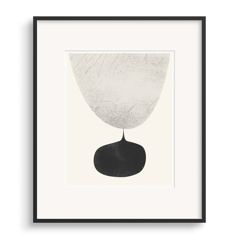 Black framed image of Flow Graphic Print by Janet Taylor | Household Art.