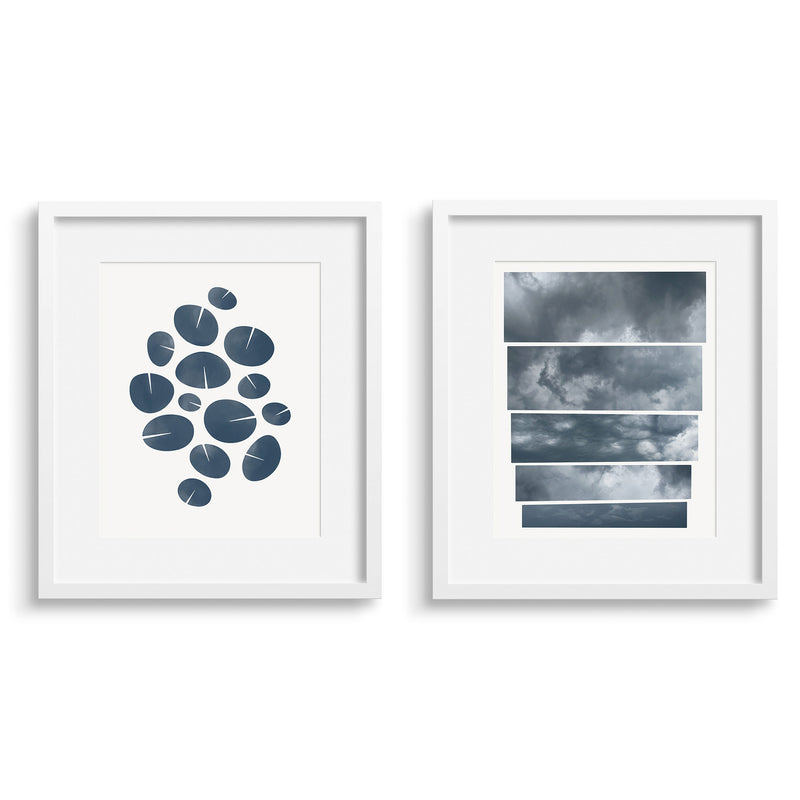 Dance Graphic Blue and Portent, a pair of fine art prints by Janet Taylor | Household Art.