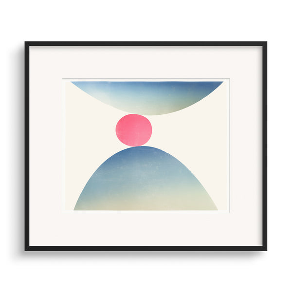 Black framed print of Spring, a modern graphic fine art print by Janet Taylor.