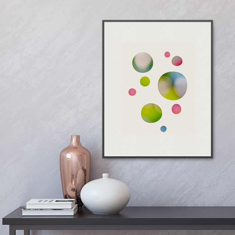 We Were Dreaming fine art print in a light frame on a dark wall, by Janet Taylor | Household Art. .    