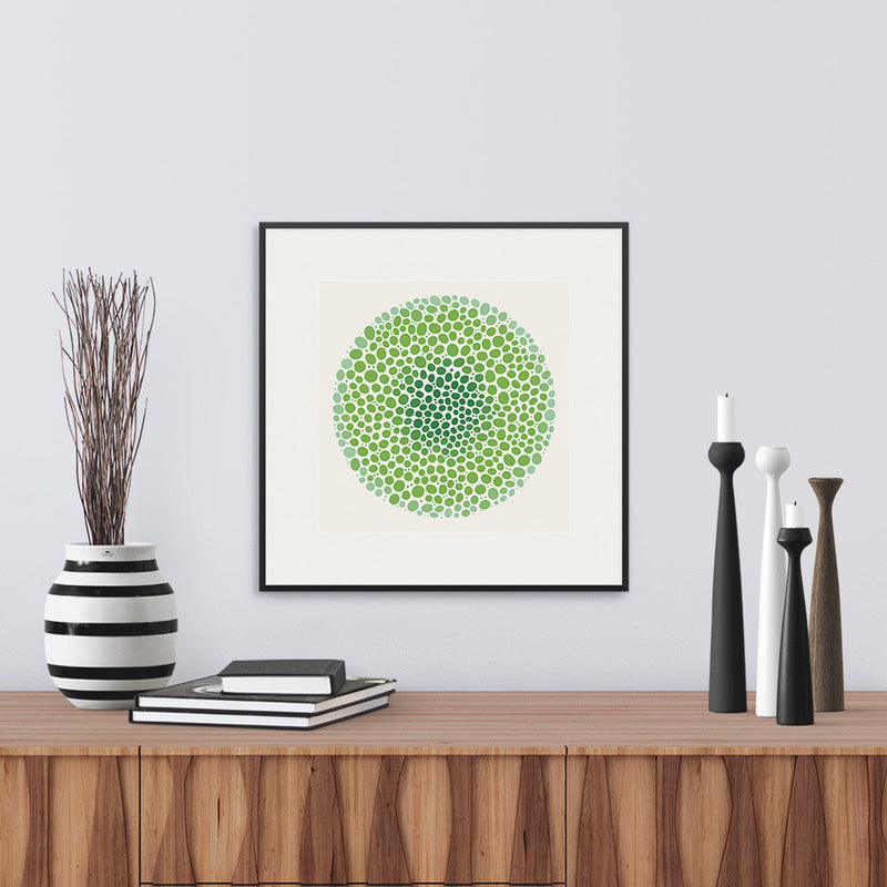 A scene with a framed version of Bloom Fine Art Print, by Janet Taylor | Household Art.